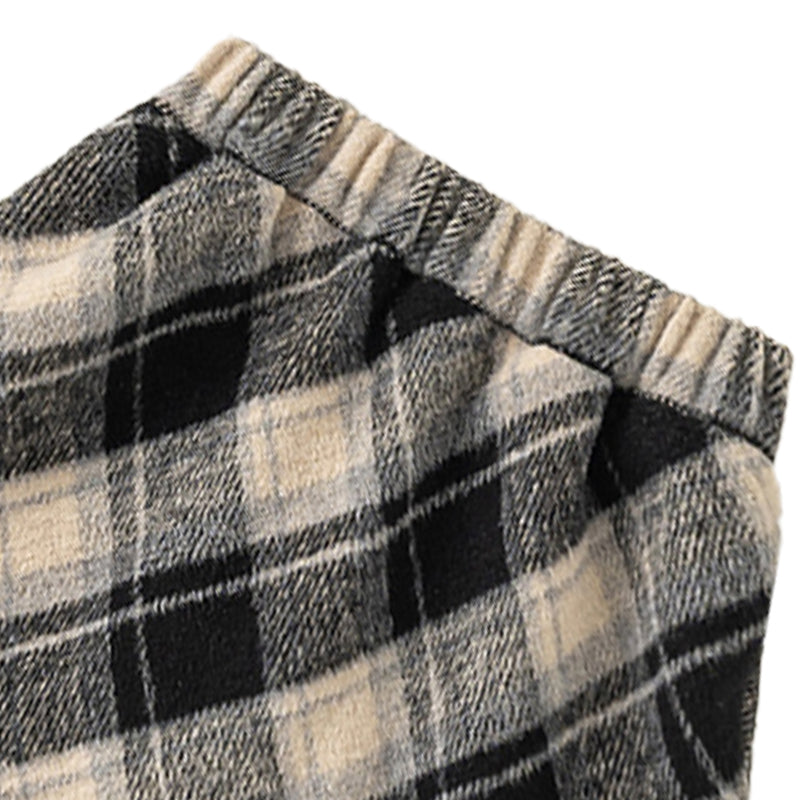 Baby-friendly, versatile retro plaid short skirt for children