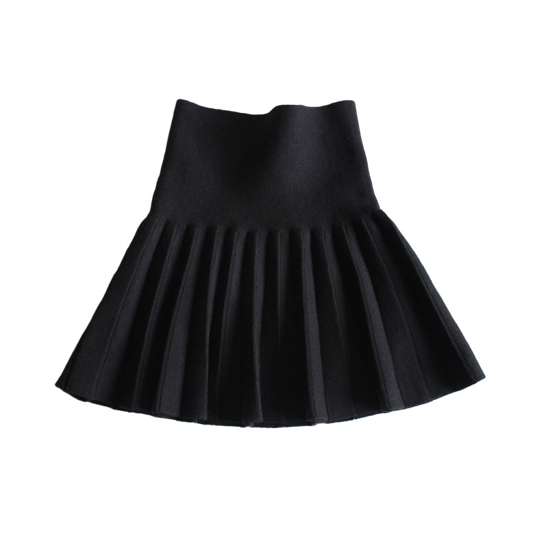 Princess-style dress, pleated skirt, fluffy half-sleeve dress