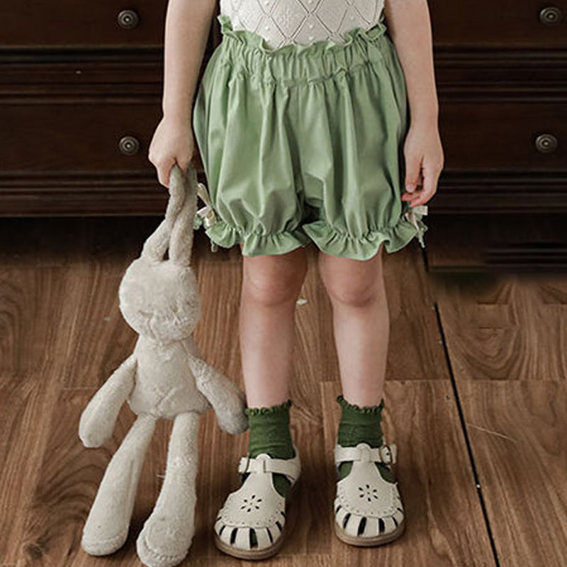 Bowknot Lantern Pants – Stylish, versatile shorts for babies