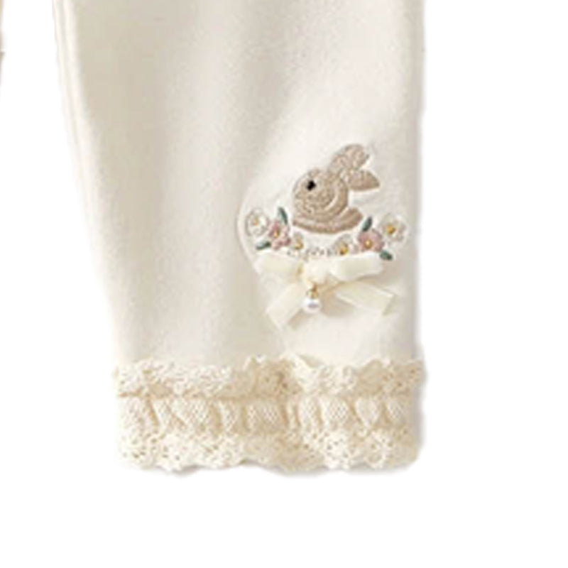 Princess Rabbit wears stylish casual long pants for babies