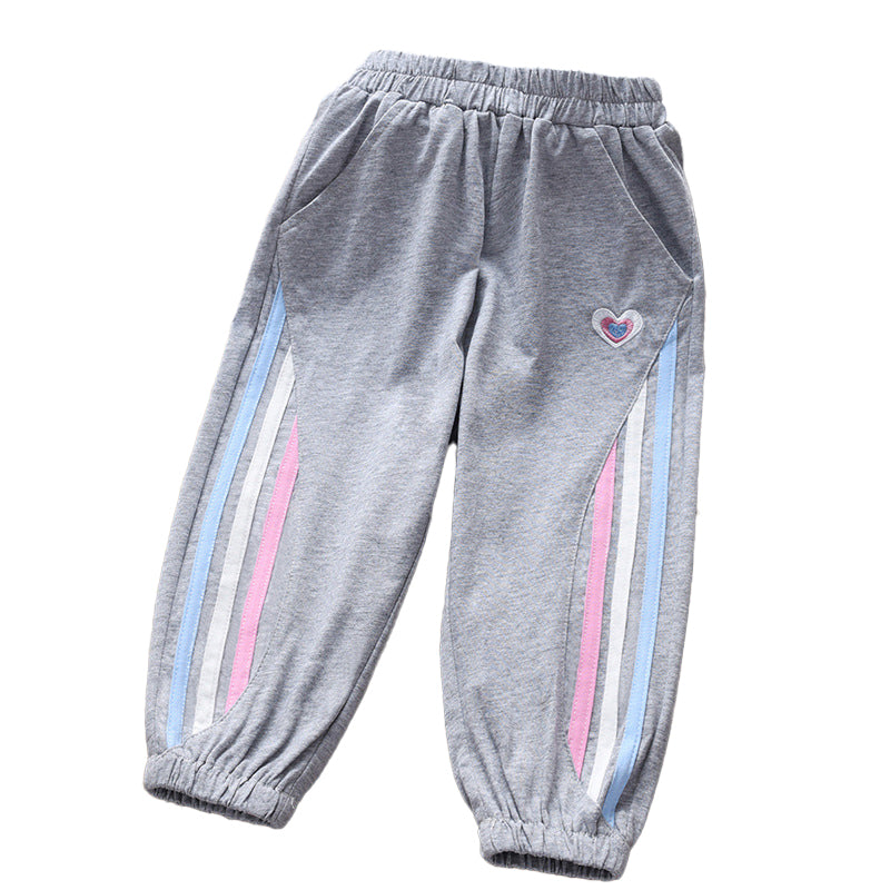 Fashionable trousers for kids, versatile and thin, perfect for sports or casual wear