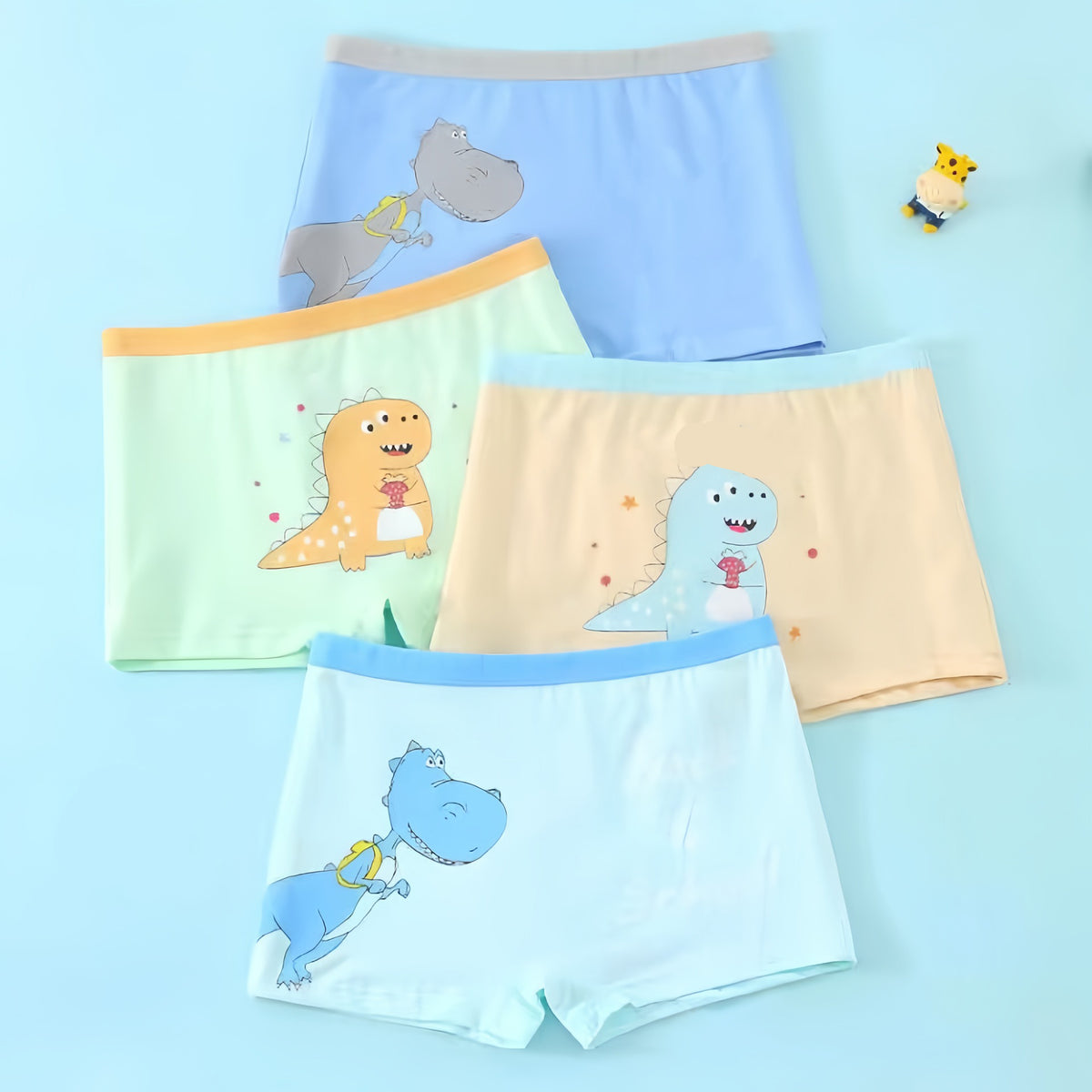 Cool Kids Class A Seamless Boneless Cartoon Boy Shorts, 95% Pure Cotton