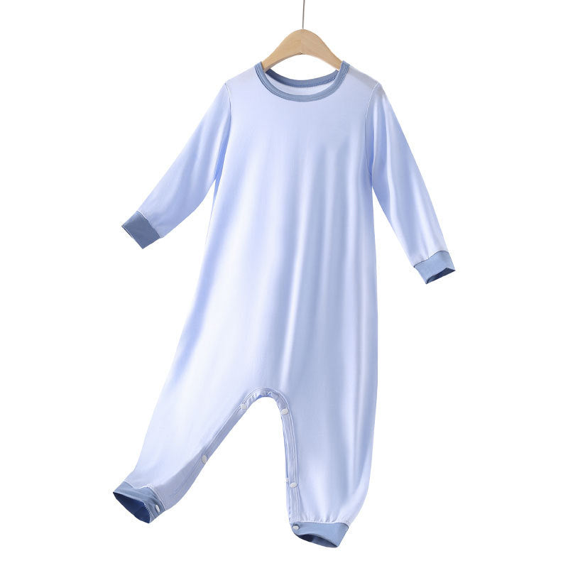 Childrens-onesie-boys-and-girls-summer-thin-onesie-pajamas-anti-kick-blanket-baby-long-sleeved-home-wear