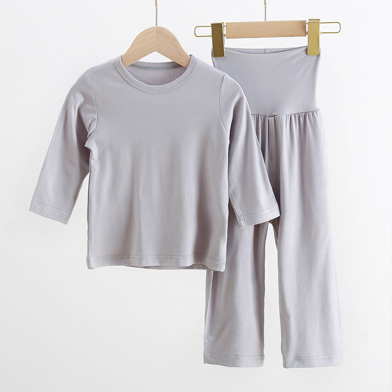 Childrens-onesie-spring-and-summer-modal-pajamas-thin-long-sleeved-baby-air-conditioned-clothing-boys-and-girls-anti-kick-sleeping-bag