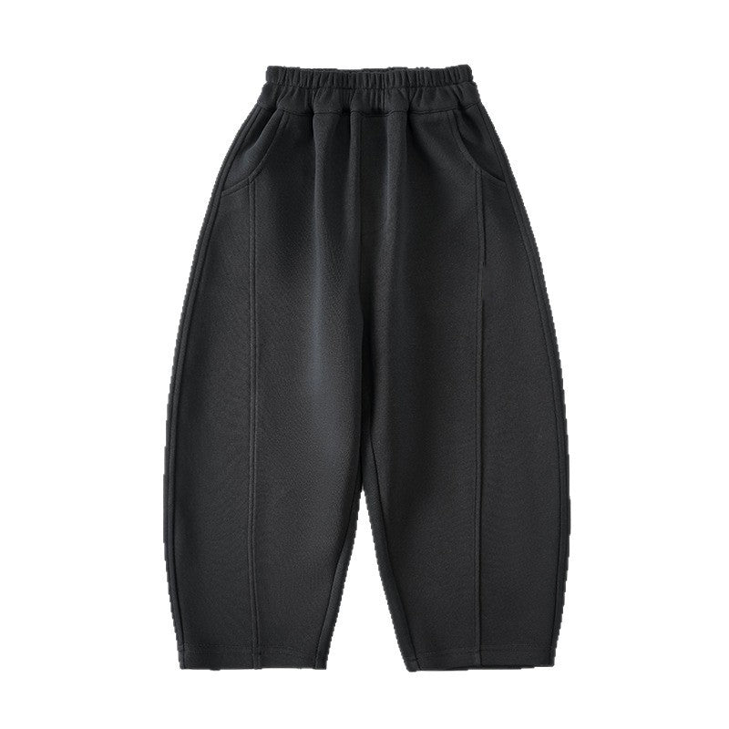 Fairy Tale Medium to Large Kids Boys Pants Spring Autumn 2026 New Children Knit Sweatpants Sports Pants