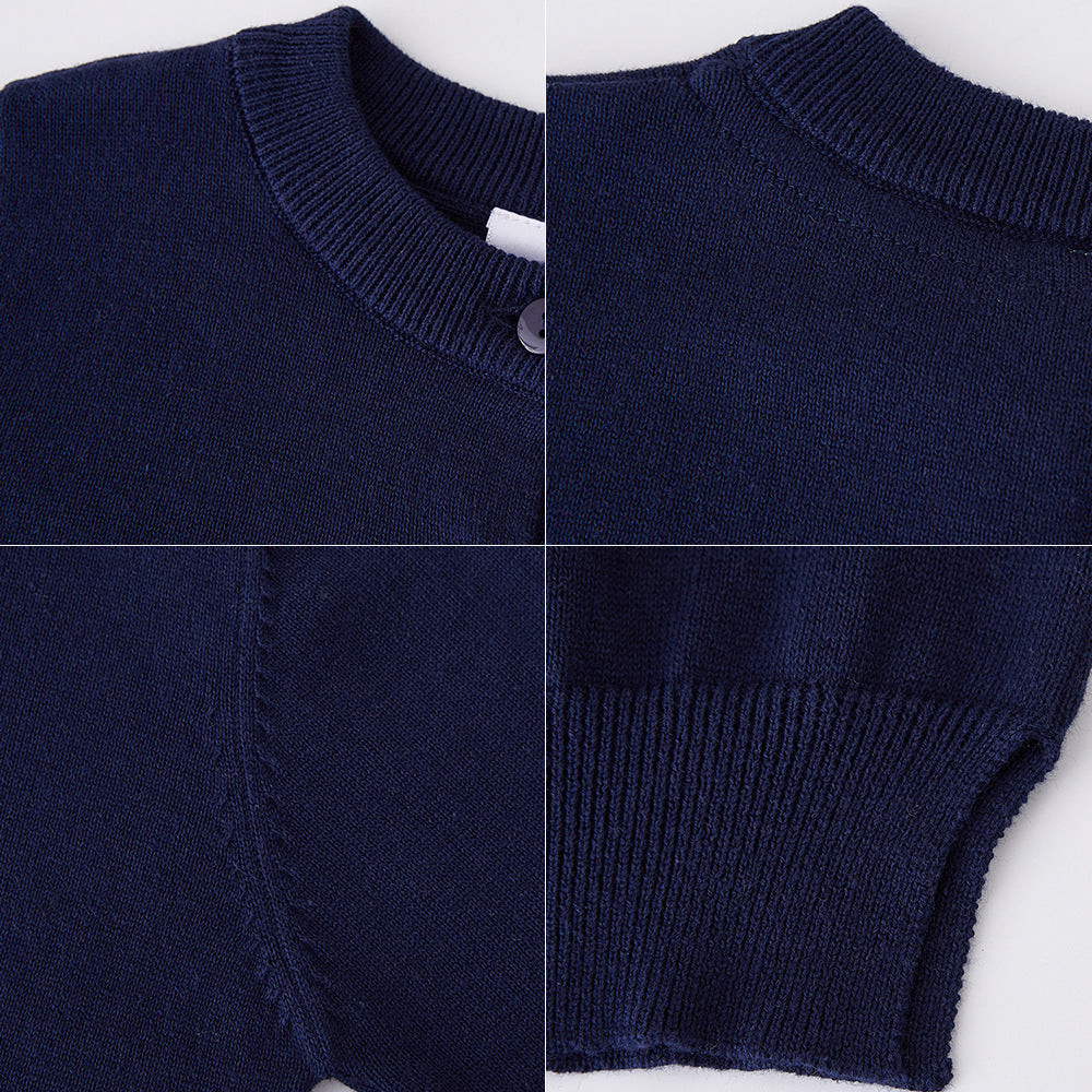 Children's Sweater Air Conditioning Shirt, Spring and Autumn Pure Cotton Boys' Coat
