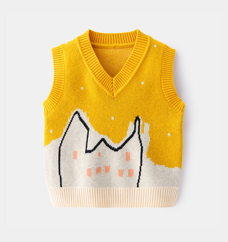 Spring and autumn vest for boys