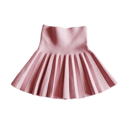 Princess-style dress, pleated skirt, fluffy half-sleeve dress