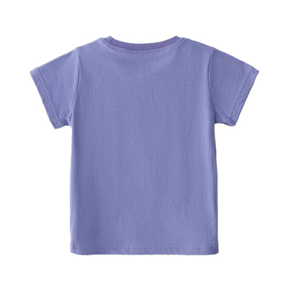 Unicorn Embroidered Sweatshirt, Knit Cotton Round Neck Pullover Tee for Girls