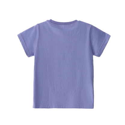 Children's Butterfly Fairy Embroidered Sweatshirt Knit Round Neck T-shirt