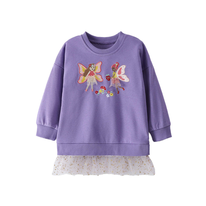 Autumn Girls Fairy-like Cute Mesh Hoodie