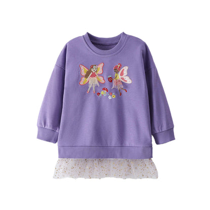 Autumn Girls Fairy-like Cute Mesh Hoodie
