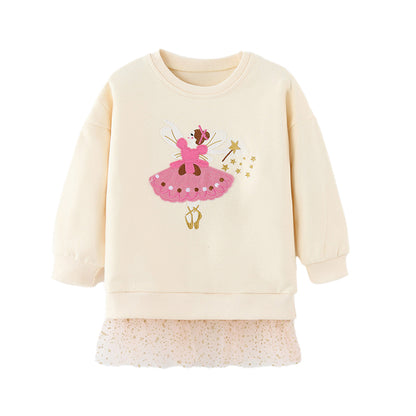Fairy Baby Cartoon Cute Embroidered Long-Sleeve Hoodie