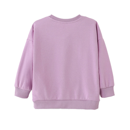 Animal-print long-sleeved hoodie for girls Childrens sweatshirt