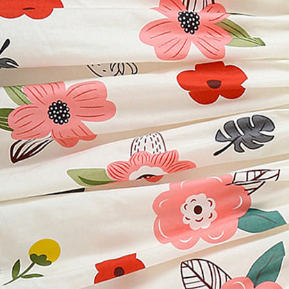 Sleeveless cotton skirt, stylish tank top, princess dress for little girls