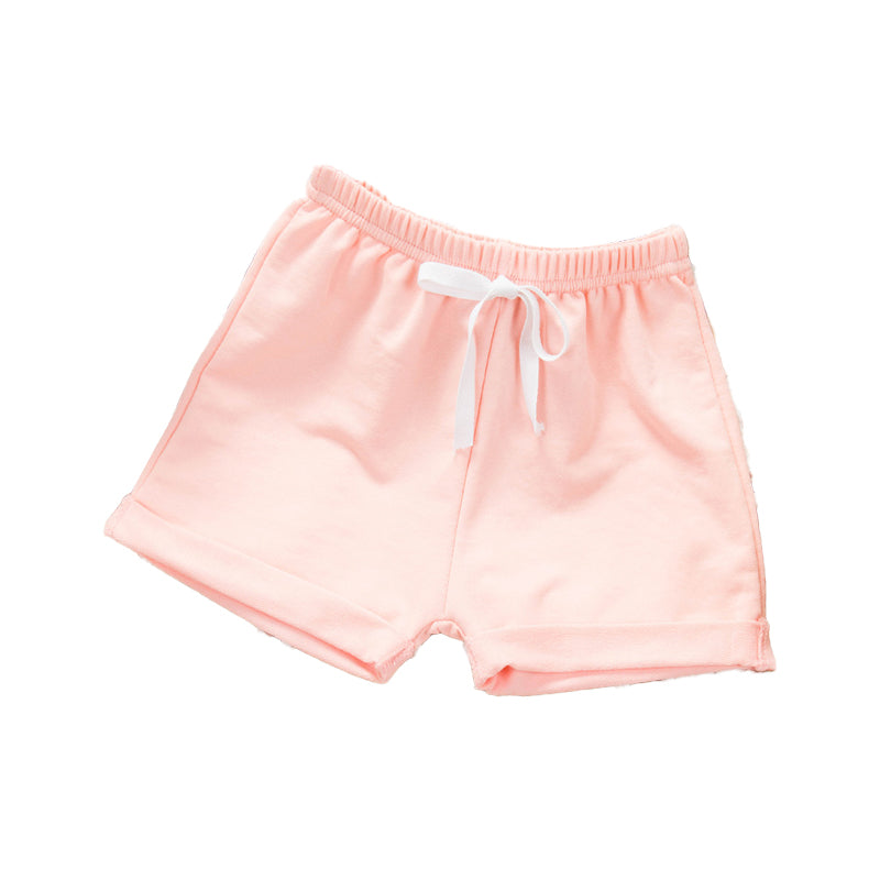 Childrens pure cotton thin beach shorts