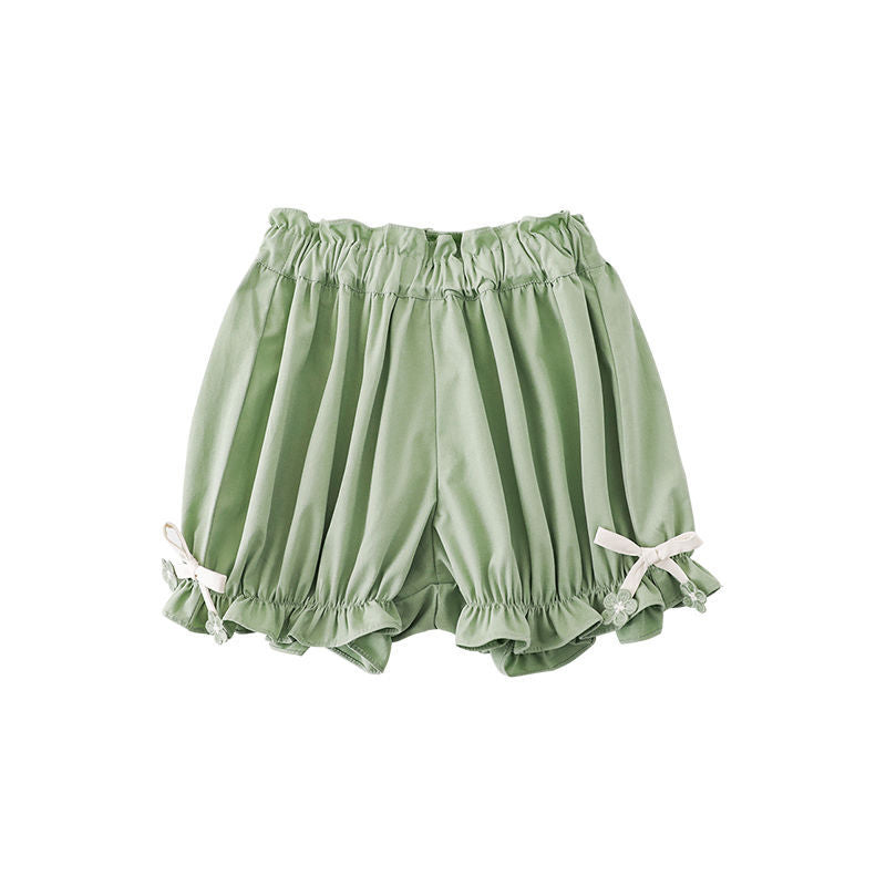 Bowknot Lantern Pants – Stylish, versatile shorts for babies