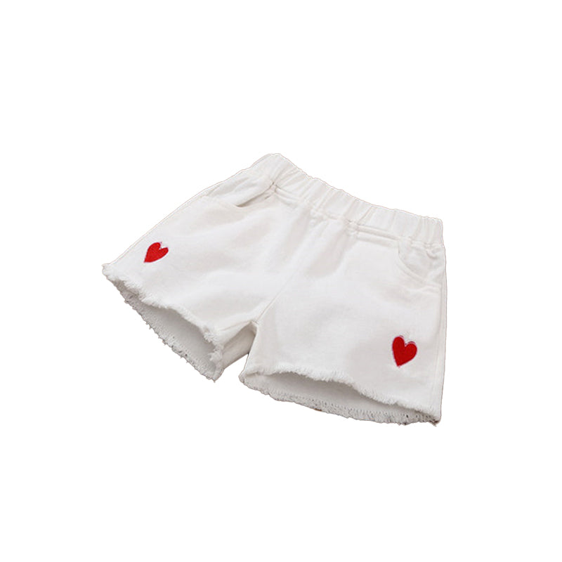 Girls denim shorts for children