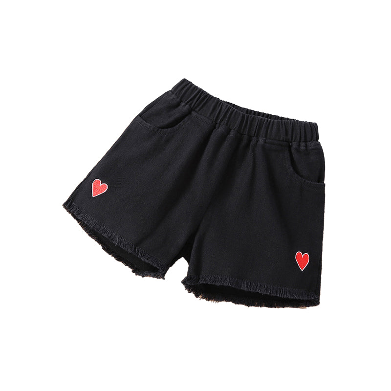 Girls denim shorts for children