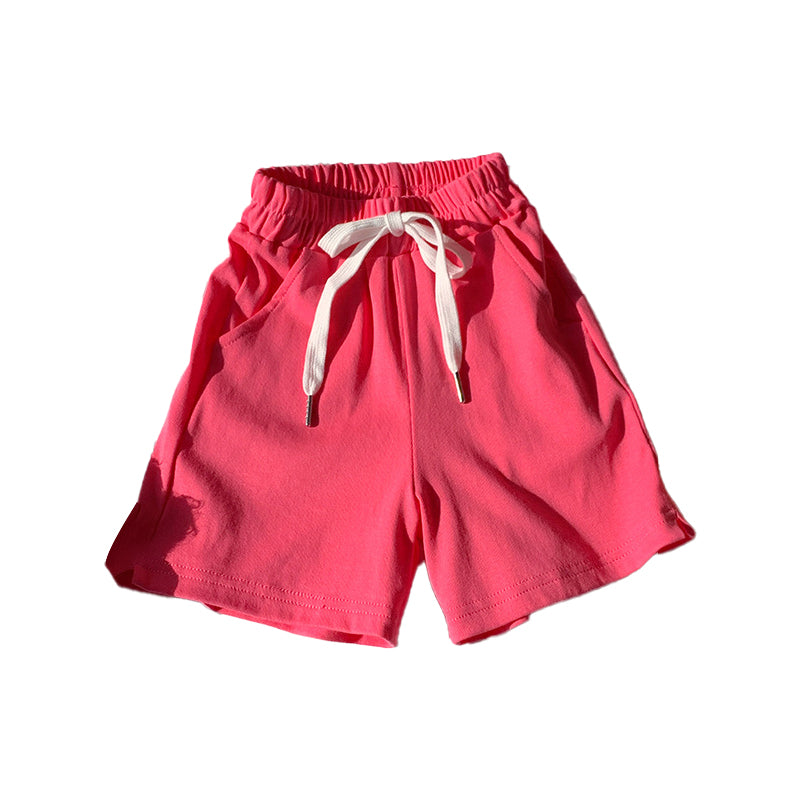 Casual homewear with bow ties and straps; lightweight, candy-colored shorts