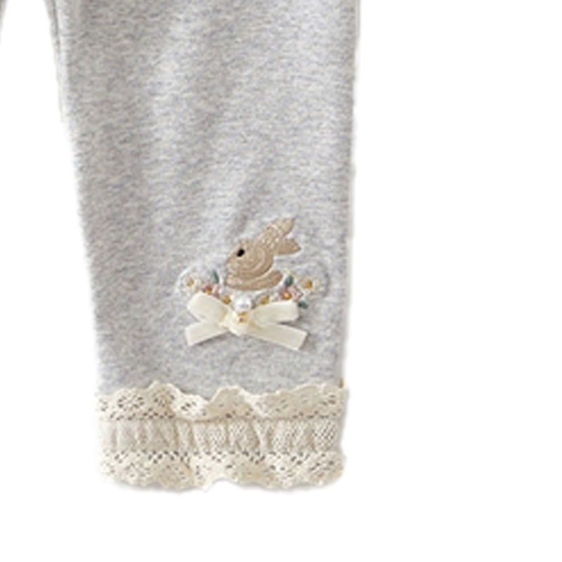 Princess Rabbit wears stylish casual long pants for babies