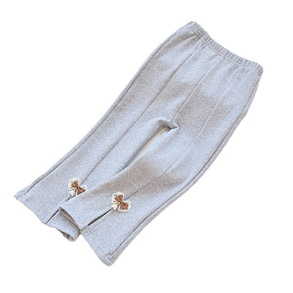 Pure cotton elastic thin leggings for little girls