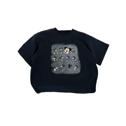 Fashionable cartoon-printed thin cotton round-neck short-sleeve T-shirt