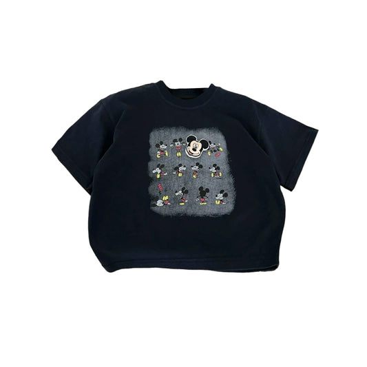 Fashionable cartoon-printed thin cotton round-neck short-sleeve T-shirt