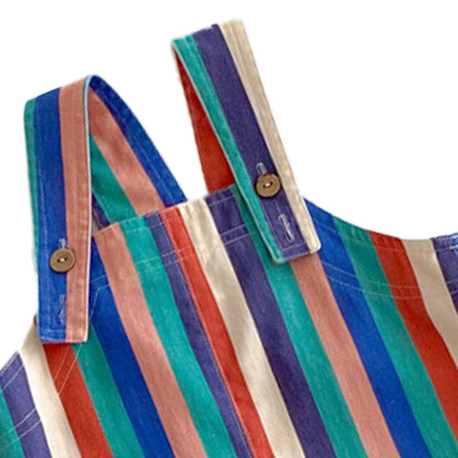 Baby Fashion Striped Pants with Polka-Dot Design and Trendy Strapless Design