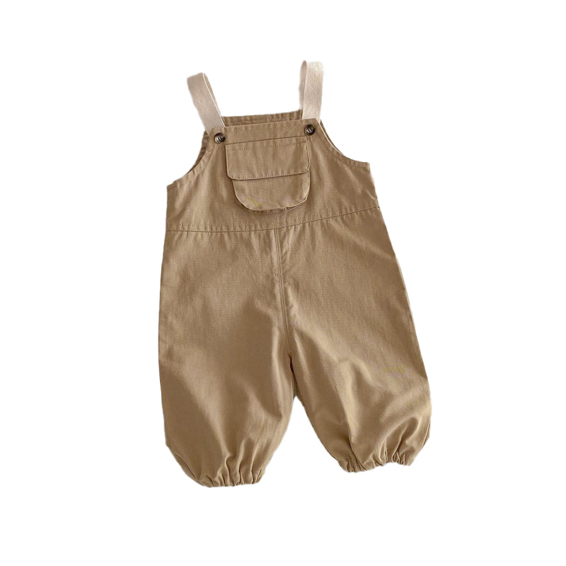 Baby stylish backpack pants, trendy workwear pants in contrasting colors for boys