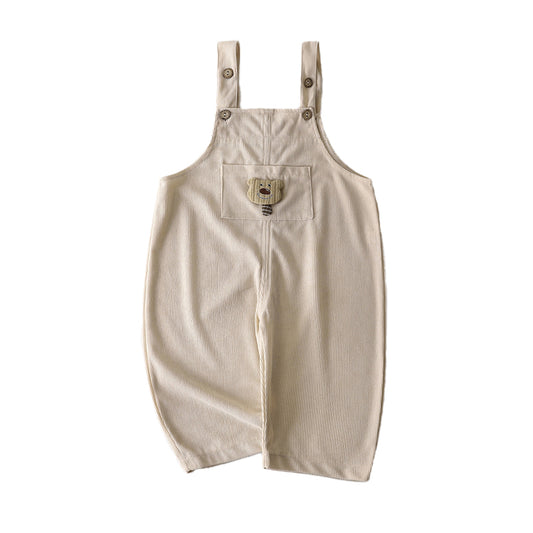 Little Bear Kids Corduroy Panties with Strap for Boys