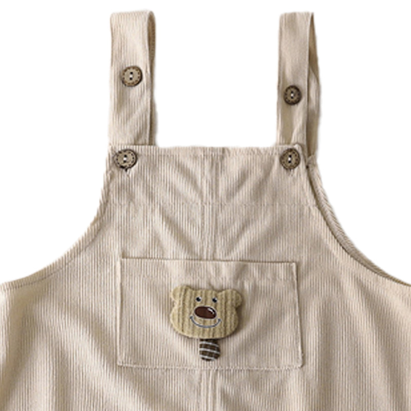 Little Bear Kids Corduroy Panties with Strap for Boys