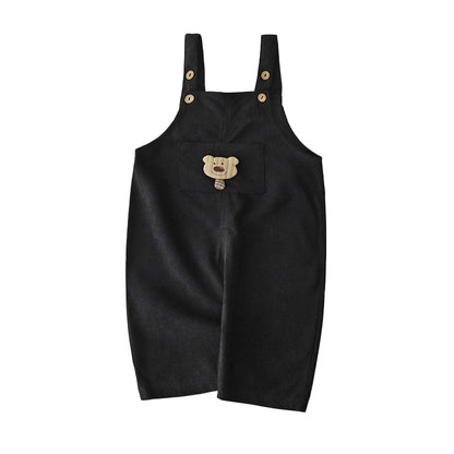 Little Bear Kids Corduroy Panties with Strap for Boys