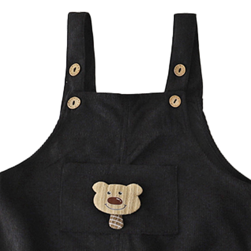 Little Bear Kids Corduroy Panties with Strap for Boys