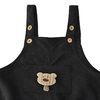Little Bear Kids Corduroy Panties with Strap for Boys