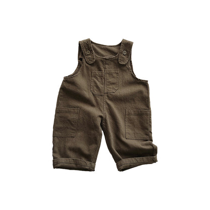 Boys strap pants, versatile casual pants for kids
