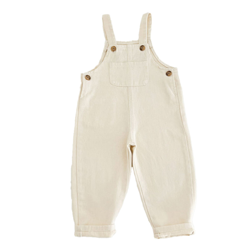 Kids boys loose, casual, trendy denim strap pants