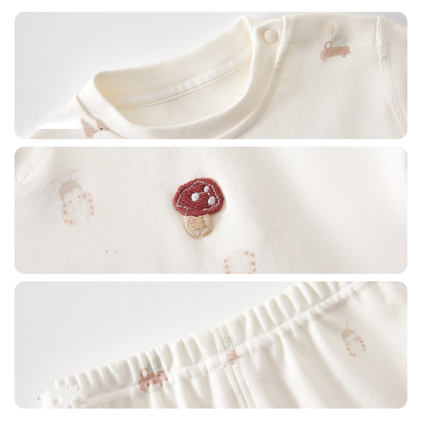 Baby thermal underwear set, made of pure cotton, for autumn and winter, suitable for boys and girls.