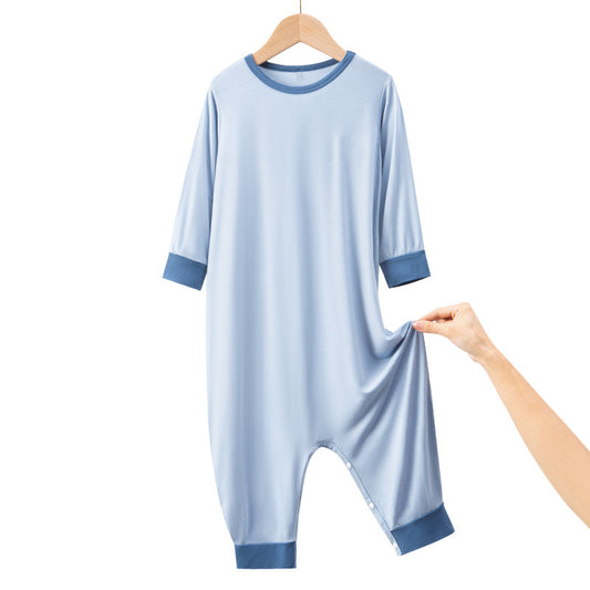 Childrens-modal-long-sleeved-onesie-romper-for-toddlers-and-young-children