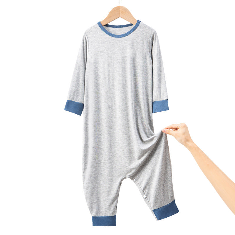 Childrens-modal-long-sleeved-onesie-romper-for-toddlers-and-young-children