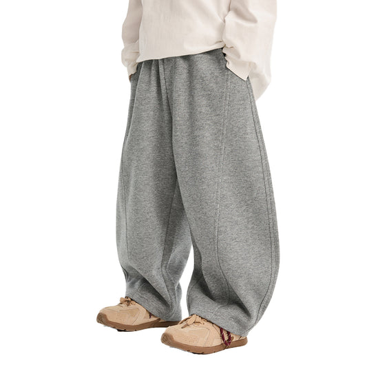 Fairy Tale Medium to Large Kids Boys Pants Spring Autumn 2026 New Children Knit Sweatpants Sports Pants