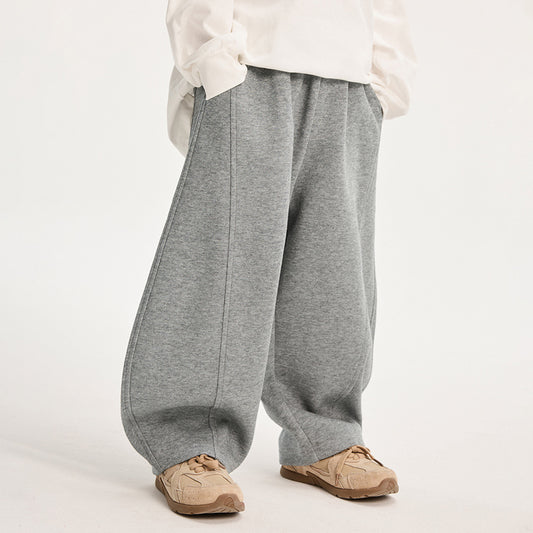 Fairy Tale Medium to Large Kids Boys Pants Spring Autumn 2026 New Children Knit Sweatpants Sports Pants