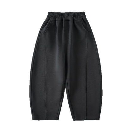 Fairy Tale Medium to Large Kids Boys Pants Spring Autumn 2026 New Children Knit Sweatpants Sports Pants