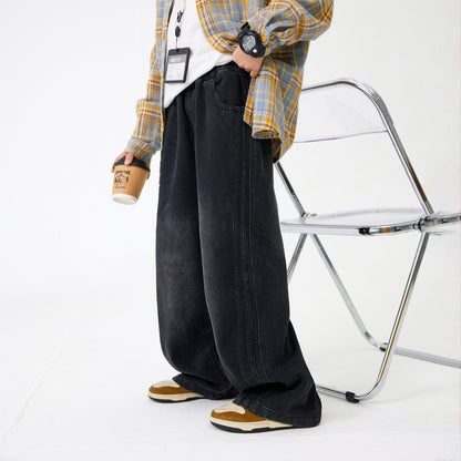 Spring casual loose straight-leg pants for children from the Middle and Large Size range of the Teenager collection.