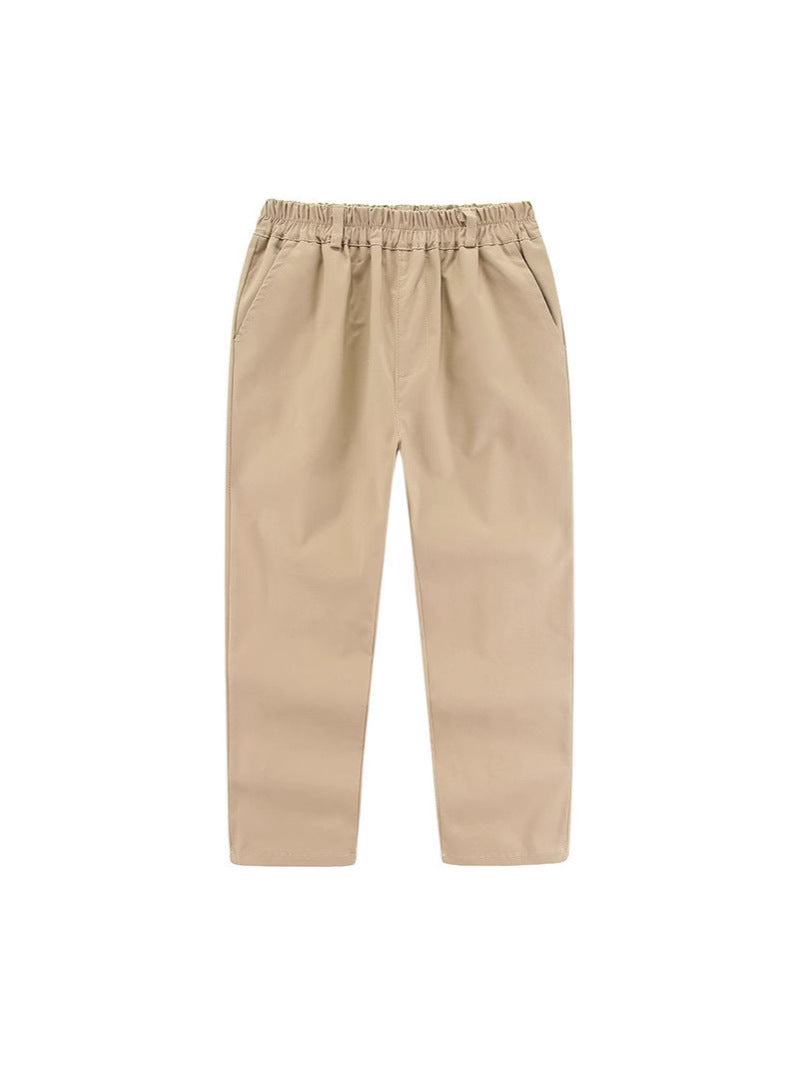 Casual long pants for kids, suitable for spring, summer, autumn and winte
