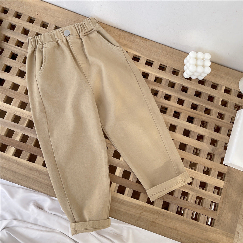 New kids casual loose harem pants outerwear style