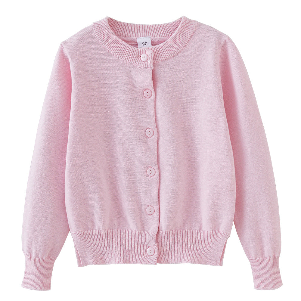 Children's Sweater Air Conditioning Shirt, Spring and Autumn Pure Cotton Boys' Coat