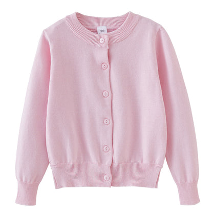 Children's Sweater Air Conditioning Shirt, Spring and Autumn Pure Cotton Boys' Coat