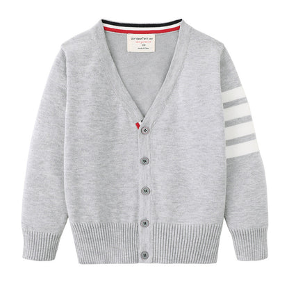 2026 Children's Clothing, Boys' V-Neck Cardigan Coat Shawl