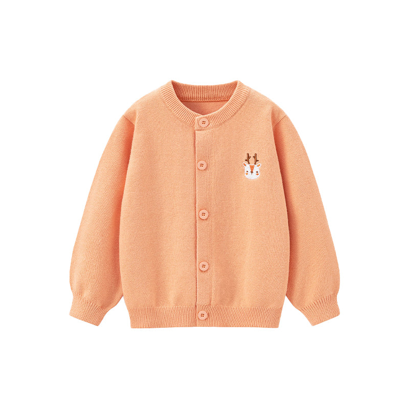 Boy baby cardigan jacket with knitted sweater underneath